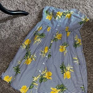 Bebor floral and stripe dress